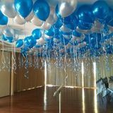 25 Adet Metalik Lacivert Koyu Mavi + Gümüş Gri Karışık Balon