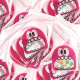 25 Adet Pembe Canavar Bantlı Jelatin - Bonibon Paketi - Hediye Paketi 10x15cm