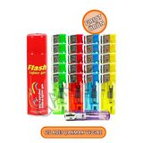25 Adet Şeffaf Manyetolu Çakmak, 1 Paket 25 Adet Doldurulabilir Toptan Çakmak - 1 Adet Gaz Hediye