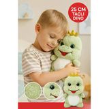 25 Cm Taçlı Dino Peluş Oyuncak – Sevimli Yeşil Dinozor | Çocuk Hediyesi & Oyun Arkadaş