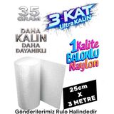 25 cm x 3 Metre Yüksek Kalite Kalın Balonlu Naylon Patpat