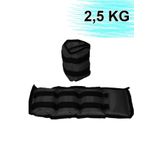 2,5 Kg X 2 Adet El Ayak Agirligi Seti Kum Torbasi 2.5 Kg Kas Bilek Guclendirici Agirlik 1 Cift Siyah