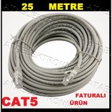 25 Metre 25M Hazir Tak Çaliştir Internet Kablo Cat5 Cat 5
