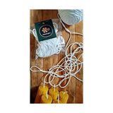 (25 Metre) Çapı 1cm ile 3 cm Arası Mumlar Için FITIL%100 Pamuk Ip - 2'si 1 Arada - 0,1 kg
