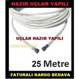 25 Metre Hazır Uç Yapılı Tak Çalİştır Uydu Cihaz Lnb Arası Kablo