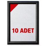 25 Mm 10 Adet A4 Gönye Köşe Siyah Renk Alüminyum Poster Çerçeve Aç-Kapa Çerçeve