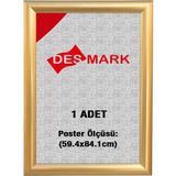 25 mm A1(59.4X84.1) Gönye Köşe Alüminyum Aç-Kapa Çerçeve – Poster Çerçevesi (Gold Renk)