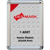 25 mm A2 (42X59.4) Rondo Köşe Alüminyum Aç-Kapa Çerçeve – Poster & Afiş Çerçevesi (Gümüş Eloksallı)