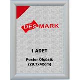 25 mm A3(29.7X42) Gönye Köşe Alüminyum Aç-Kapa Çerçeve – Poster & Afiş Çerçevesi (Gümüş Eloksallı)