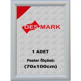 25 mm B1(70X100) Gönye Köşe Alüminyum Aç-Kapa Çerçeve – Poster & Afiş Çerçevesi (Gümüş Eloksallı)