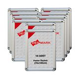 25 mm B1(70X100) Rondo Köşe Alüminyum Aç-Kapa Çerçeve – Poster Çerçevesi 10 Adet (Gümüş Eloksallı) - Reklam Panosu - 70 x 100