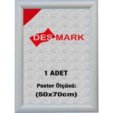 25 mm B2(50X70) Gönye Köşe Alüminyum Aç-Kapa Çerçeve – Poster & Afiş Çerçevesi (Gümüş Eloksallı)