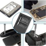 25 Parça Çelik Hassas Tornavida Tamir Seti, Kutulu Tornavida Seti, Cep Telefonu, Tablet, Bilgisayar Tamir Seti 25 Parça, Yıldız, Düz, Torx Uçlu Set - Ahşap - Option-1