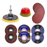25 Parça Spiral Taşlama Cırt Zımpara İnox Metal Kesici Flap Disk