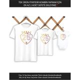 25 Şampiyonluk Shield Baba Oğul Kız Tek Ürün Fiyatıdır Kombin Yapmak Için En Az 2 Adet Sepete Ekle - 9 - 10 Yaş - Beyaz
