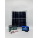 25 W Monokristal Panelli Güneş Enerji Seti Solar Aydınlatma