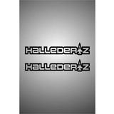 25 x 5 Cm Hallederiz Yazılı Oto Sticker Araba Cam Sticker 2 Adet