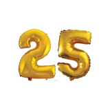 25 Yaş Sayı Folyo Balon Gold 40 İnç 100 cm