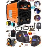 250 Amper İnverter Çanta Kaynak Makinesi + Ayarlı Otomatik Kararan Kafa Maskesi Colormatik