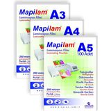 250 Micron A4 Laminasyon Filmi, Şeffaf, 216 x 303 mm - Çok Renkli
