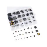 250 Parça Tact Switch Seti Dip Smd Kılıf 25 Farklı Çeşit Plastik Çantada