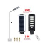 250 Watt Güneş Enerjili Sokak Lambası Direkli