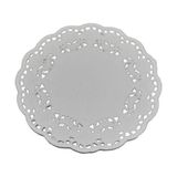2500 Adet Tek Kullanımlık Beyaz Desenli Kağıt Bardak Altlığı 80 mm