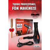 2500 Wt Profesyonel Fön Makinesi Kuaförlerin Tercihi 2yıl Garanti Iyonik Saç Şekillendirici Hairdrey - Siyah