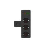 2500W 3 lü Priz 2M Uzatma Kablosu 3xUSB 1xType-C Bakır İletken Çocuk Akım Korumalı Çoklu üçlü Priz