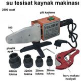 2500w Su Tesisatı Plastik Boru Kaynak Makinesi Çift Kademe Ayarlı