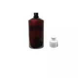 250ML Kahverengi Şişe Puspul Kapaklı, 12 Adet, Puspul Kapaklı Şişe, Deterjan Şişesi, Plastik Şişe, Sabun Şişesi, Duş Jeli Şişesi