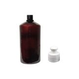 250ML Kahverengi Şişe Puspul Kapaklı, 24 Adet, Puspul Kapaklı Şişe, Deterjan Şişesi, Plastik Şişe, Sabun Şişesi, Duş Jeli Şişesi