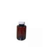 250Ml Kahverengi Tablet Şişesi Beyaz Kapak, 12 Adet, Tablet Şişesi, Ecza Şişesi, Kozmetik Şişe