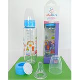 250ML Mavi Cam Biberon, Sağlıklı ve Güvenli Beslenme Için Ideal Seçim - Ahşap - Ceviz