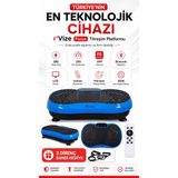 255 Seviye Titreşimli Spor Aleti Bluetooth LCD Kumandalı Ev Tipi Fitness Platformu Yağ Yakım