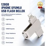 256gb Apple Uyumlu iPhone Usb Flash Bellek Çift Girişli Lightning Otg Destekli Taşınabilir Depolama-1352