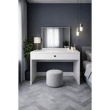 258 MoLife MoLife 258 Oliva Makyaj Masası, Beyaz Suntalam Malzeme ile 90 cm Genişlikte Modern Tasarım