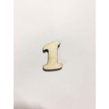 2,5cm Ahşap Harf ve Rakamlar - 1