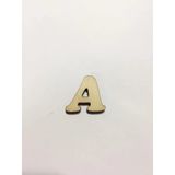 2,5cm Ahşap Harf ve Rakamlar - A