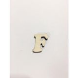 2,5Cm Ahşap Harf Ve Rakamlar - F