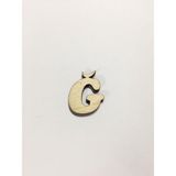 2,5cm Ahşap Harf ve Rakamlar - Ğ