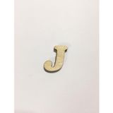 2,5cm Ahşap Harf ve Rakamlar - J