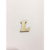 2,5cm Ahşap Harf ve Rakamlar - L