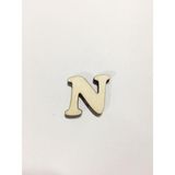 2,5cm Ahşap Harf ve Rakamlar - N
