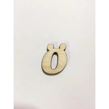2,5cm Ahşap Harf ve Rakamlar - Ö