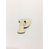 2,5cm Ahşap Harf ve Rakamlar - P
