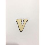 2,5cm Ahşap Harf ve Rakamlar - V