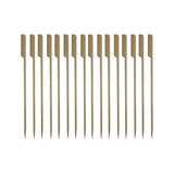 25CM. Yassı Bambu Çöp Şiş 200 Adet - 1BW-Beyaz