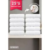 25'Li Greek Beyaz Banyo Havlusu - 70X140 Cm, 490 Gr, %100Pamuk, Spa Ve Otel Havlusu (25 Adet)
