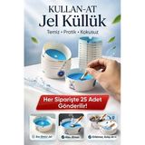 25’Li Jel Küllük Seti Kokusuz Taşınabilir Araç İçi Pratik Tek Kullanımlık Kül Tablası Kullan At